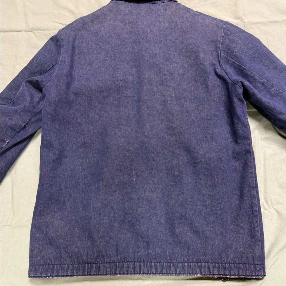 Vintage Wrangler Denim Chore Jacket Lined Size 40 - Picture 4 of 11
